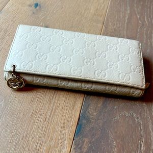Gucci Wallet - white leather